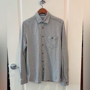 Ted Baker London Gray Button Down Shirt